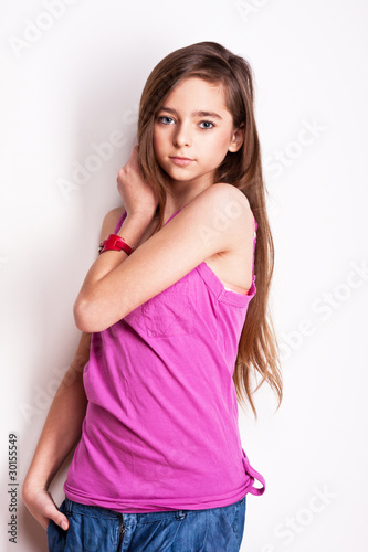 young teenage model in studio © Viktor Ivannikov