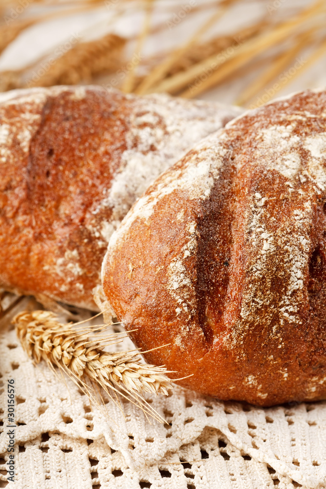 fresh bread on the table fresh bread on the table