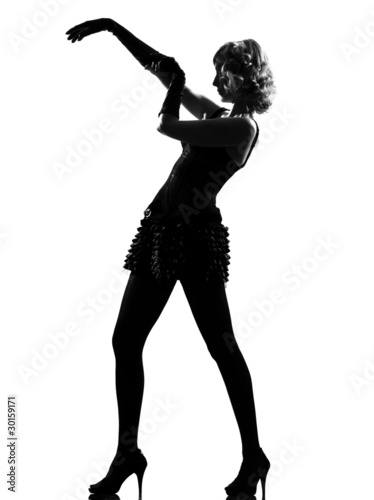 stylish silhouette woman