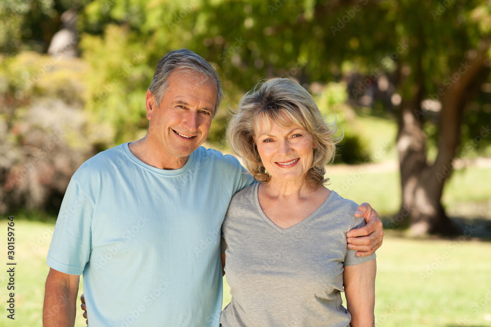 Portrait of a lovely senior couple