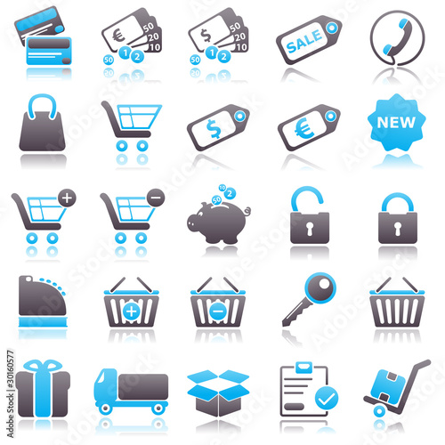 sale Blue Icons
