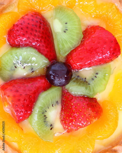 fruit flan photo