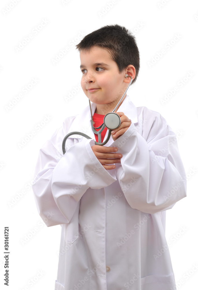 Child doctor with stethoscope – SEE MORE MEDICAL IMAGES. Child doctor with stethoscope – SEE MORE MEDICAL IMAGES.