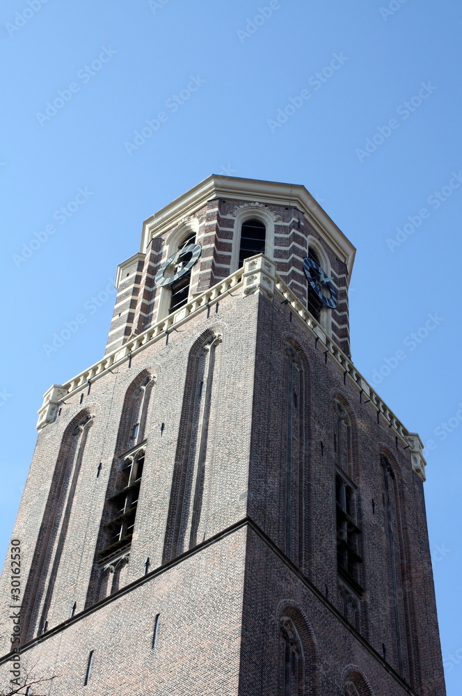 Church tower in Zwolle in the Netherlands