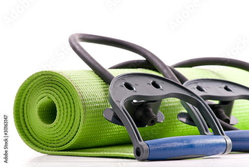 Fitness Mat and Resistance Bands