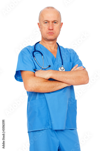 medical doctor in uniform