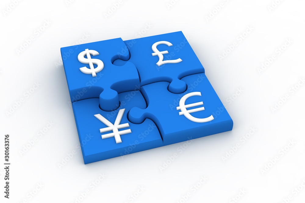 Obraz premium Currency Puzzle