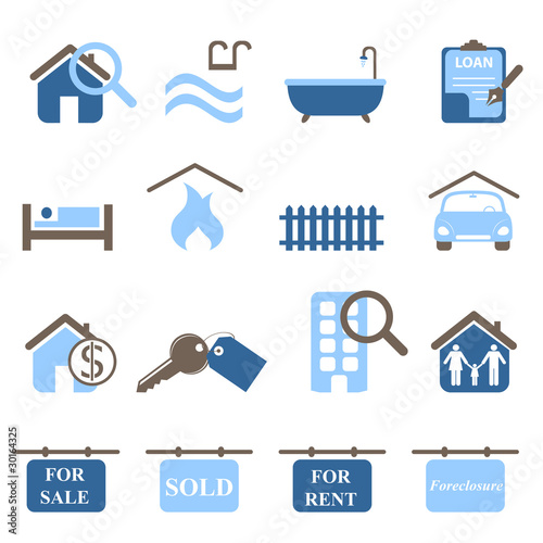 Real estate icons