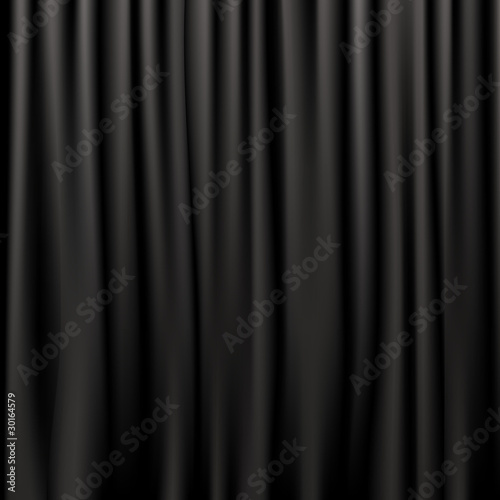 Black Silk Curtains