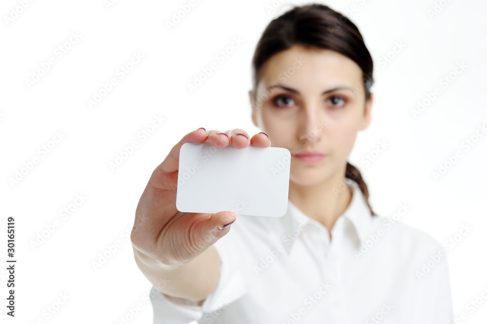 Blank business card Blank business card