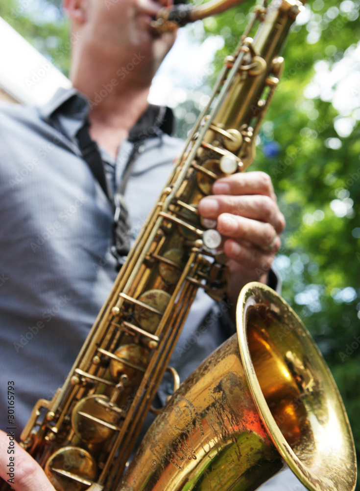 Obraz premium saxophonist