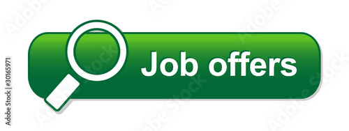 "JOB OFFERS" Web Button (search find vacancies careers online)