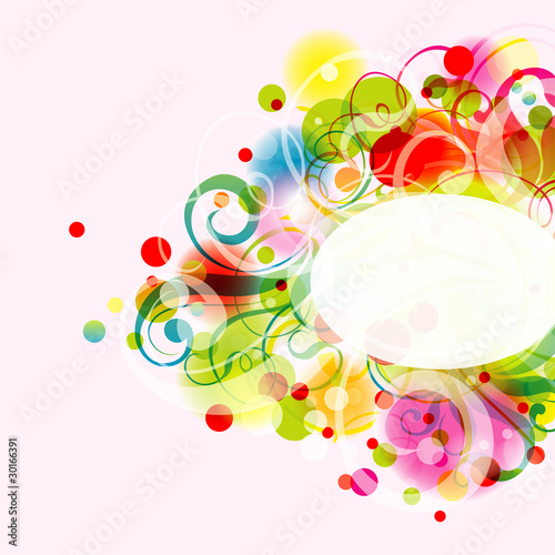 Floral background, vector, eps10