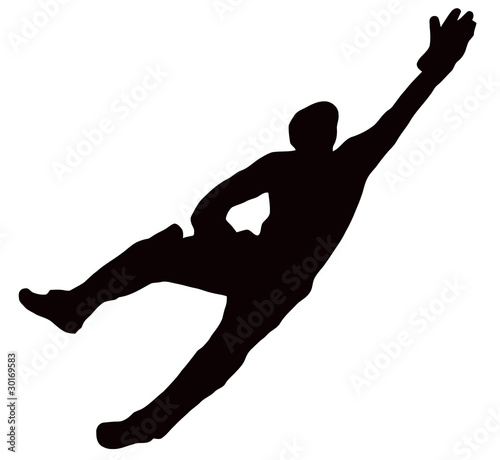 Sport Silhouette - Wicket-Keeper Dive