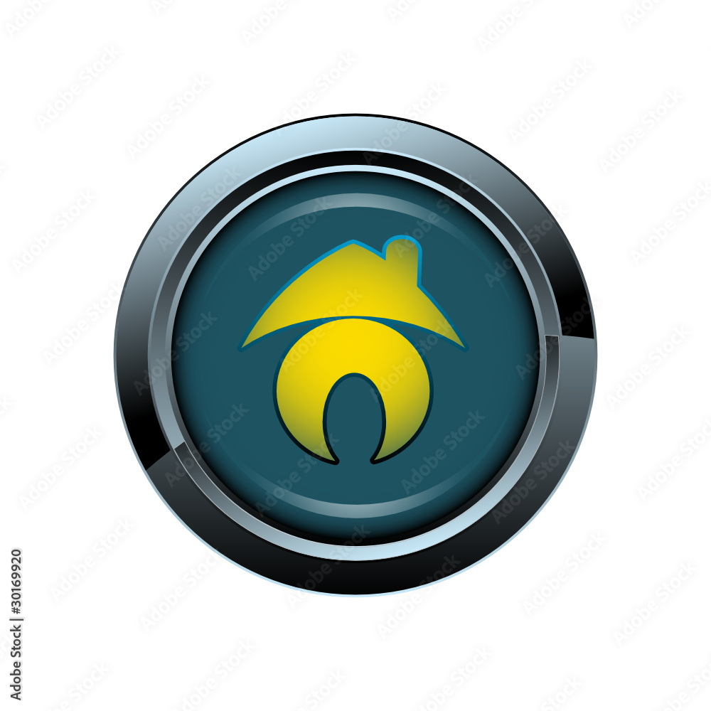maison immobilier picto bouton icône internet web site symbole maison immobilier picto bouton icône internet web site symbole
