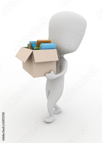 Man Carrying a Box