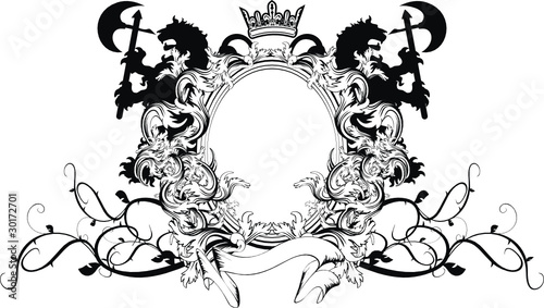 heraldic coat of arms ornament10