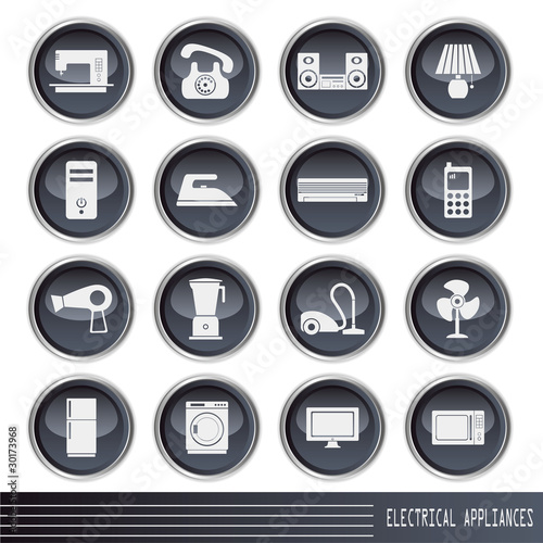 Electrical Appliances Icons Set