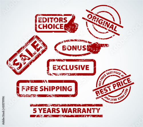 Set of stamps for your eshop