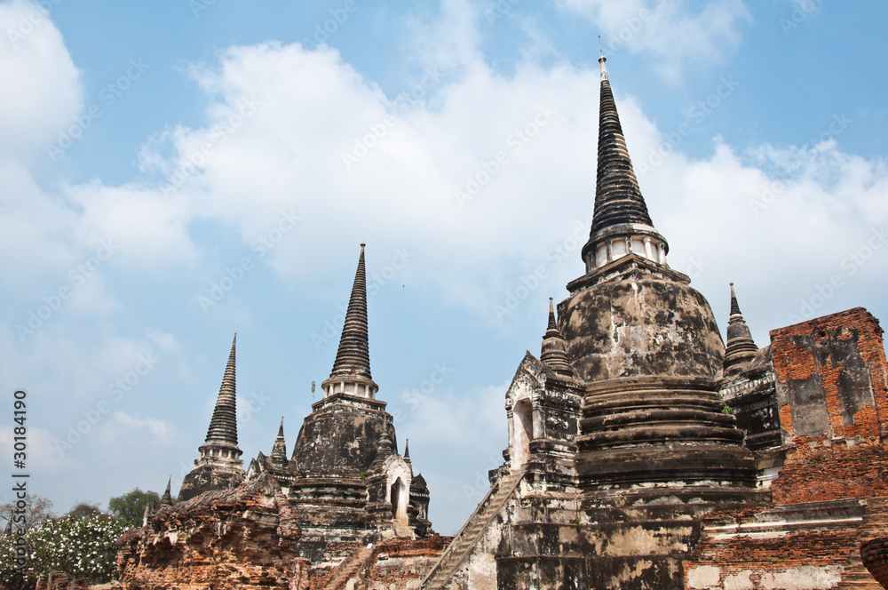 Old Temple of Ayuthata, Thailand