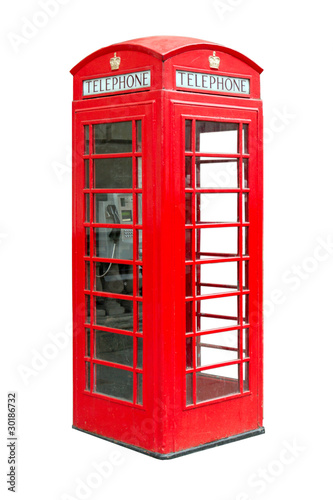 traditional British public phonebox