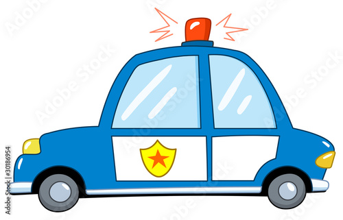 Police car cartoon