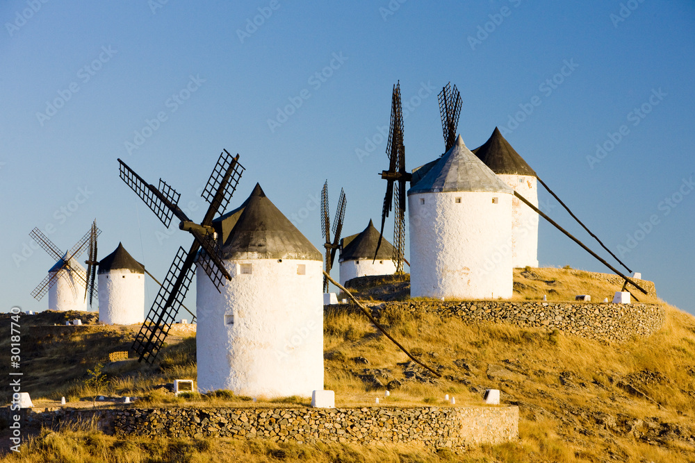 windmills, Consuegra, Castile-La Mancha, Spain windmills, Consuegra, Castile-La Mancha, Spain