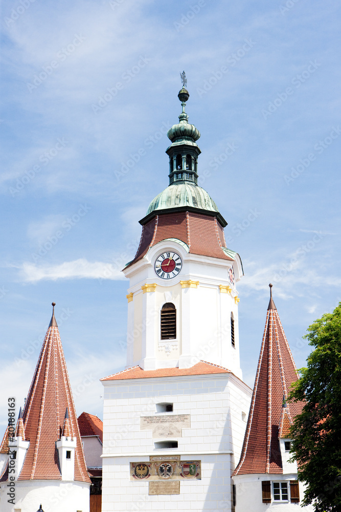 Fototapeta premium detail of town gate, Krems, Lower Austria, Austria