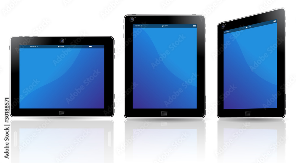 touchpad or tablet pc isolated on white background touchpad or tablet pc isolated on white background