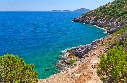 Seascape in Greece  Poros