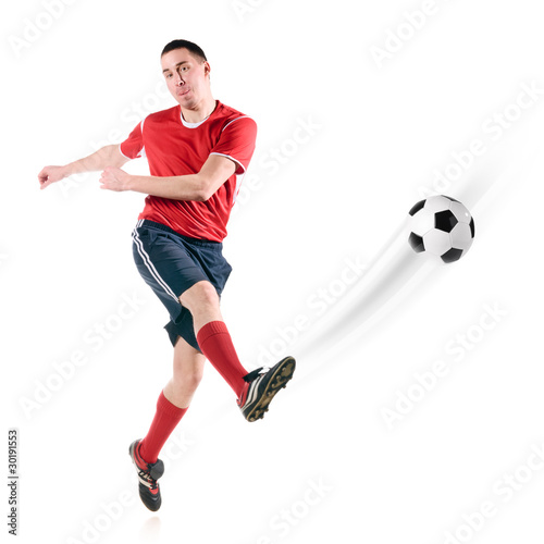 player hits the ball