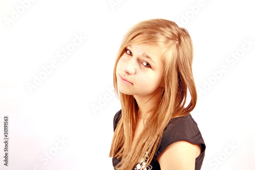 teenage girl with attitude