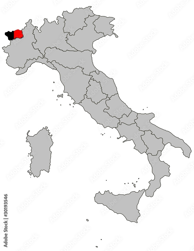 Obraz premium Aostatal auf Italien