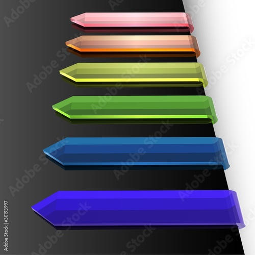 Glass Paper Tags - colored ...