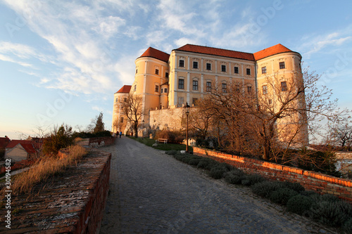 Front view of Mikulov castle, Czech republic