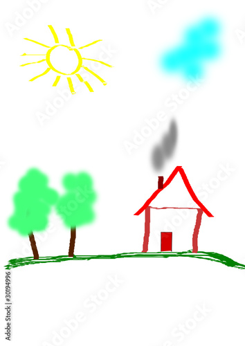 Kinderbild Haus