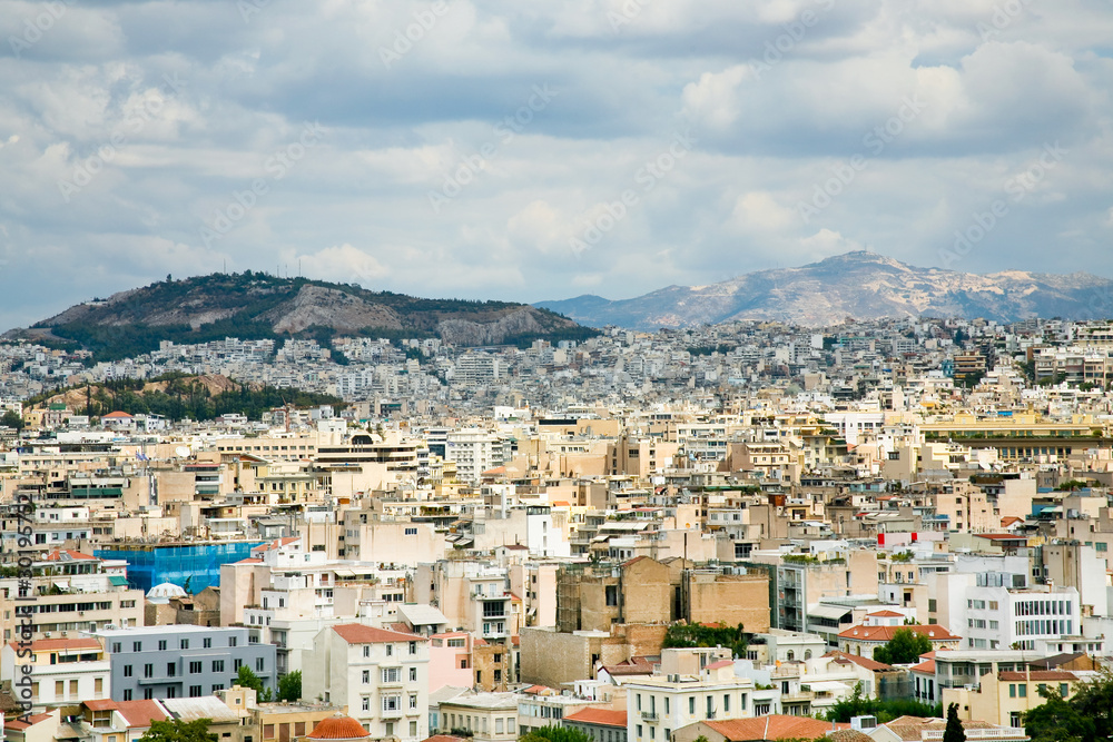 view on Athens, Greece