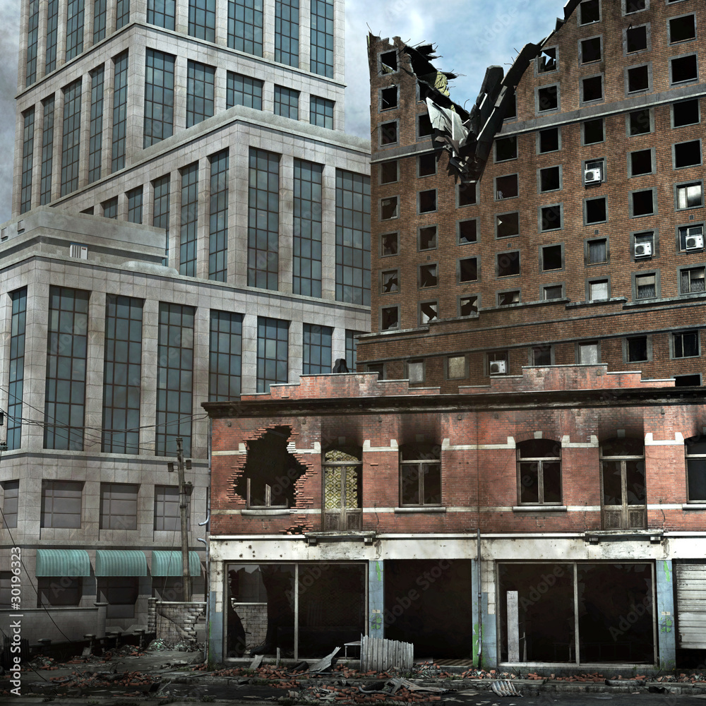 Fototapeta premium Urban Destruction