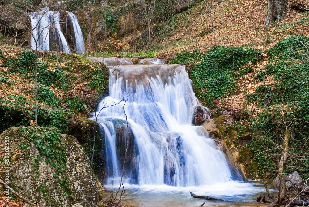 Obraz premium beautiful cascades on a mountain river