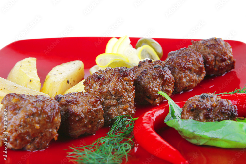 grilled beef meatballs grilled beef meatballs