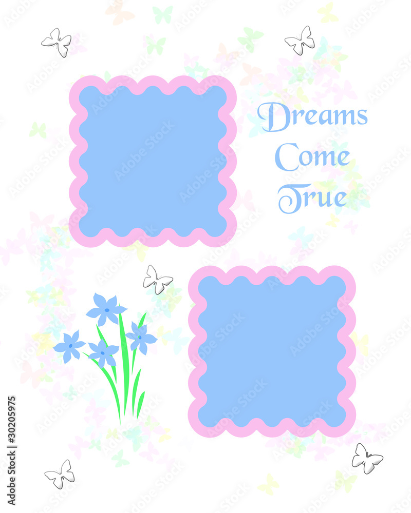dreamy scrapbook frame