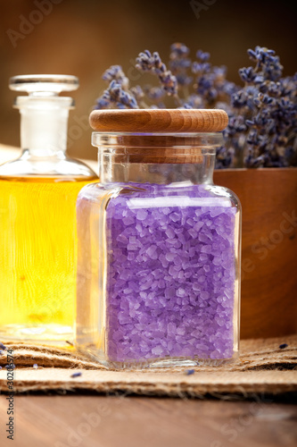 Spa essentials - lavender aromatherapy