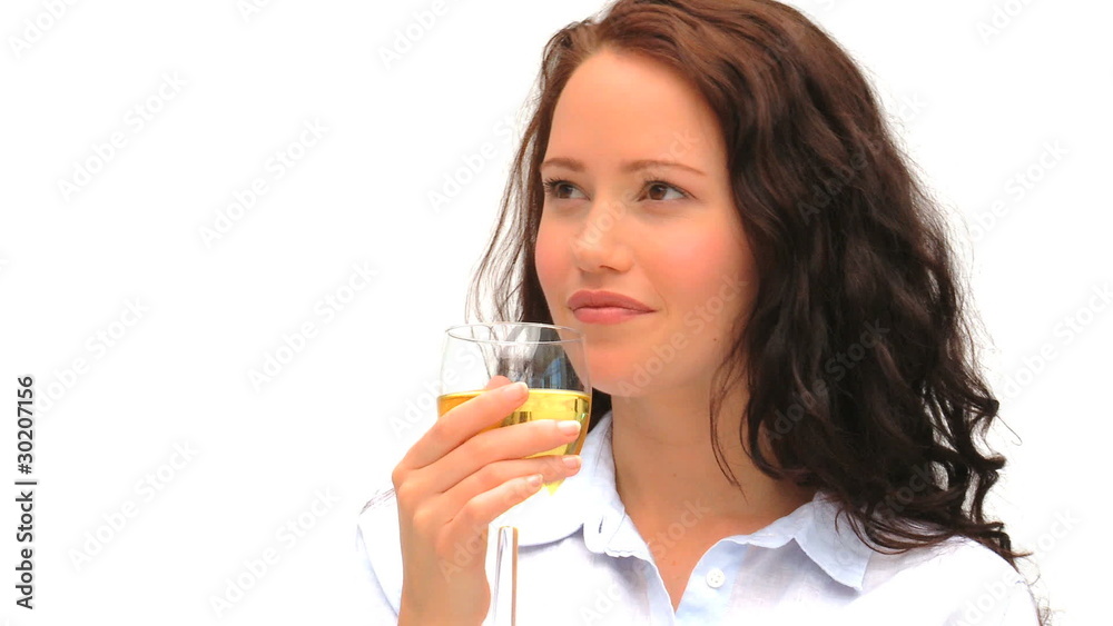 Good looking lady enjoying a glass of wine Good looking lady enjoying a glass of wine