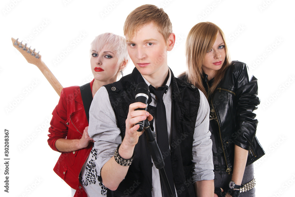 Teenage rock band