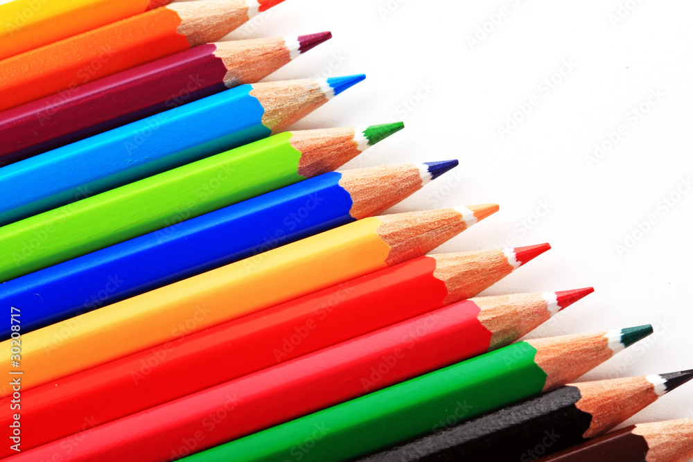 Many pencils
