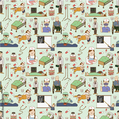 seamless Hospital  pattern