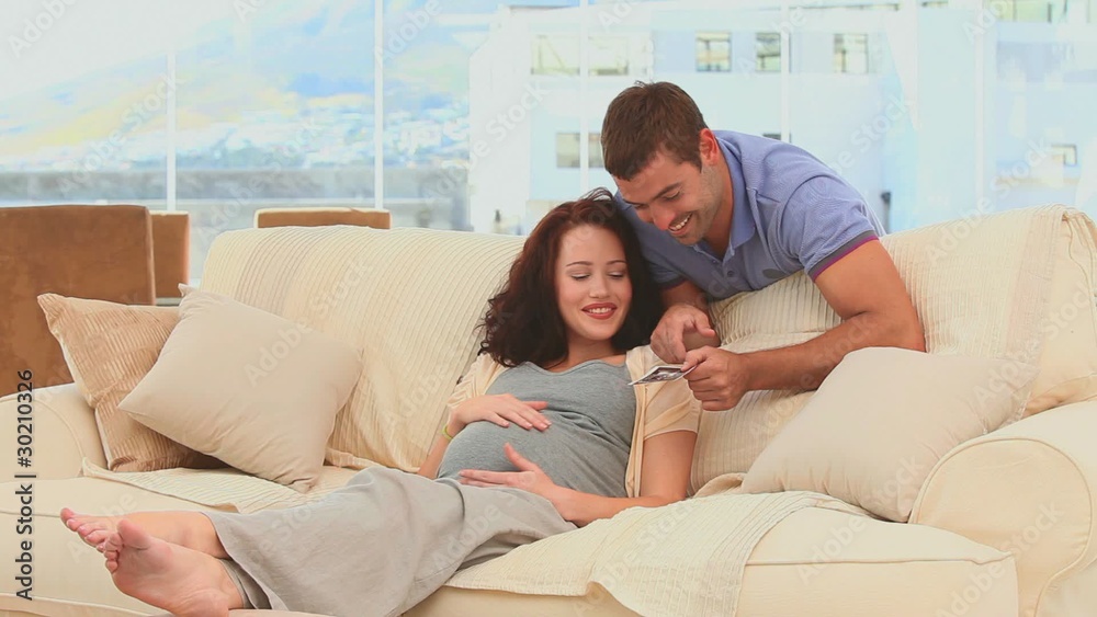Couple looking at an X-ray Couple looking at an X-ray