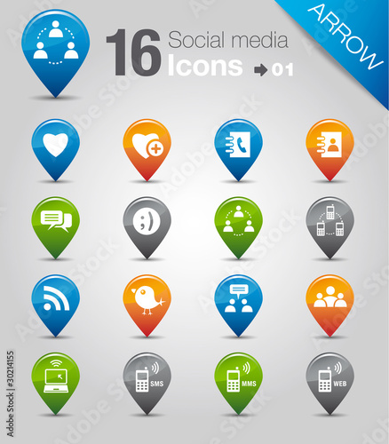 Arrow - Social media icons 01