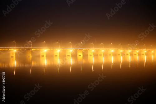 Pont des martyrs Bridge at night photo