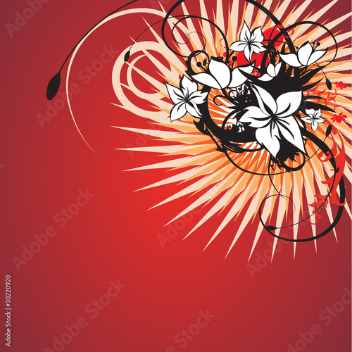 Abstract floral spring background